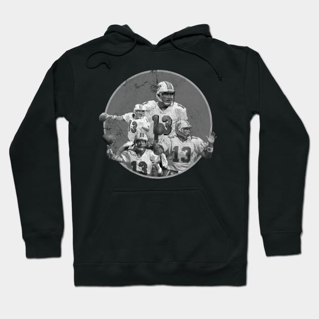 Dan Marino Retro Bootleg Monochrome Hoodie by the lucky friday